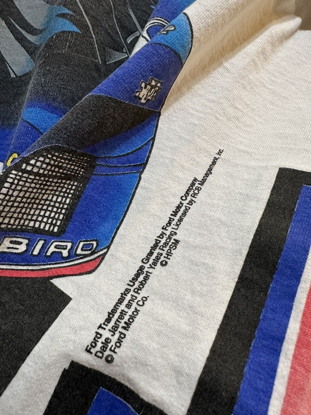 Chase Authentics × NASCAR × Vintage 1990s Ford Thunderbird NASCAR Dale All Over Print t shirt Size US M / EU 48-50 / 2 - 4 Thumbnail