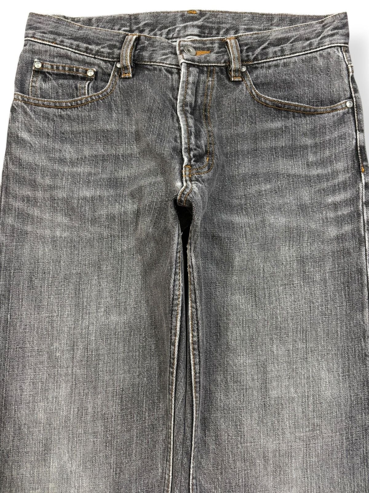 Japanese Brand Vintage Japanese Brand Junmen Black Faded Distressed Jeans Size US 30 / EU 46 - 3 Thumbnail