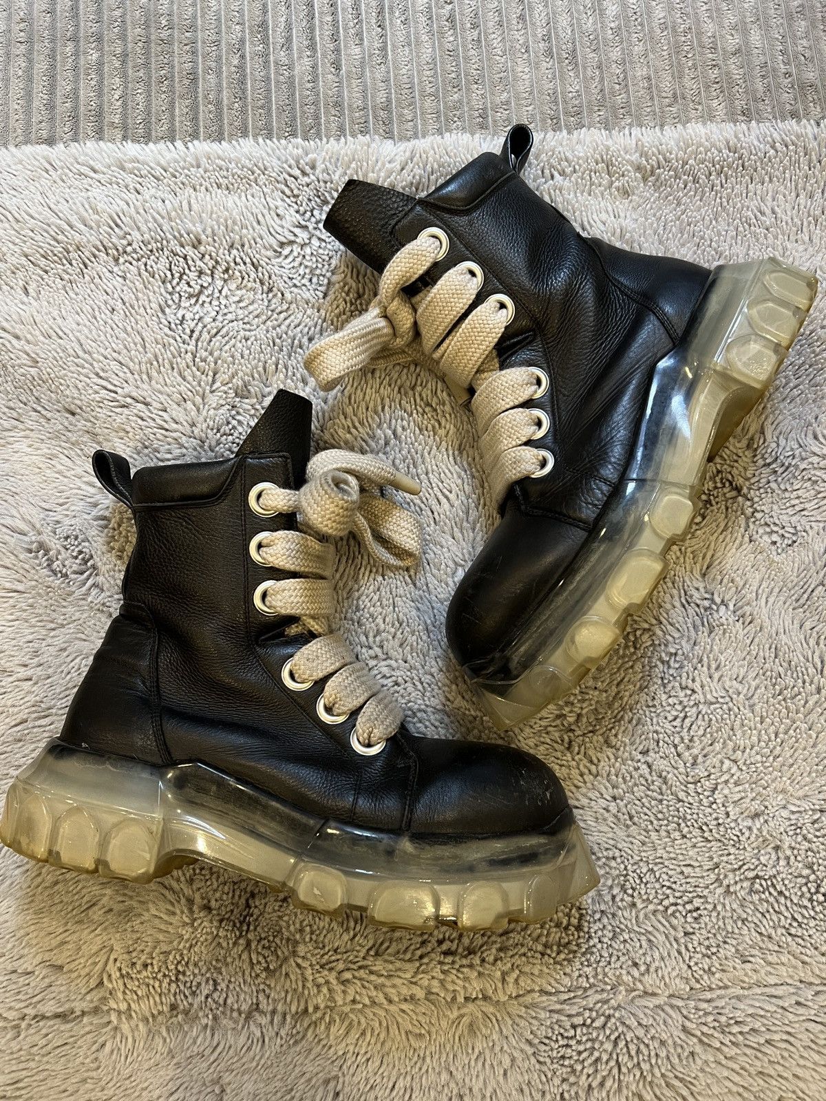 Rick Owens Rick Owens Jumbo Lace Bozo Tractor Boots Sz 40.5 | Grailed