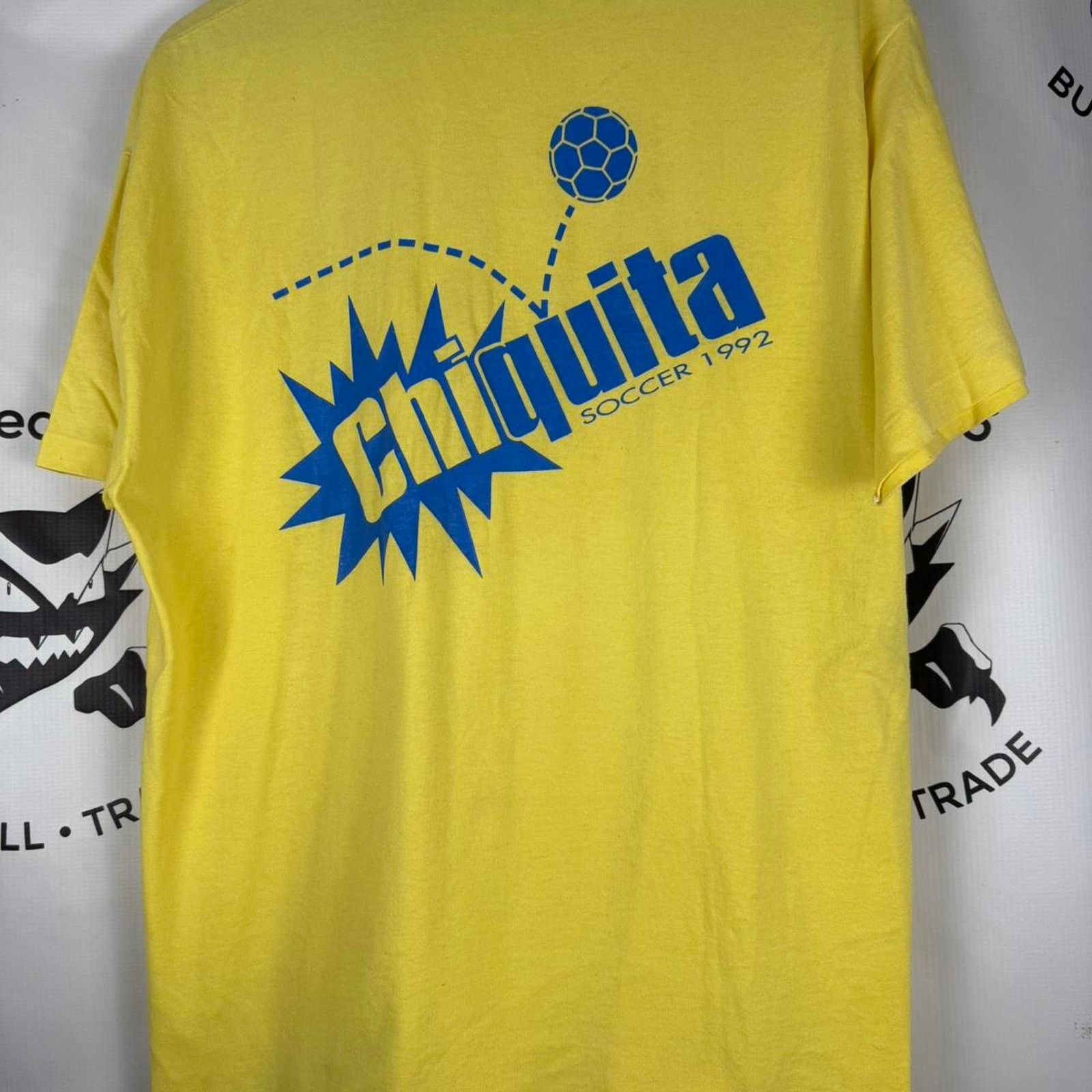 Vintage Vintage 1992 Chiquita Bananas Soccer T-Shirt streetwear Size US XL / EU 56 / 4 - 1 Thumbnail