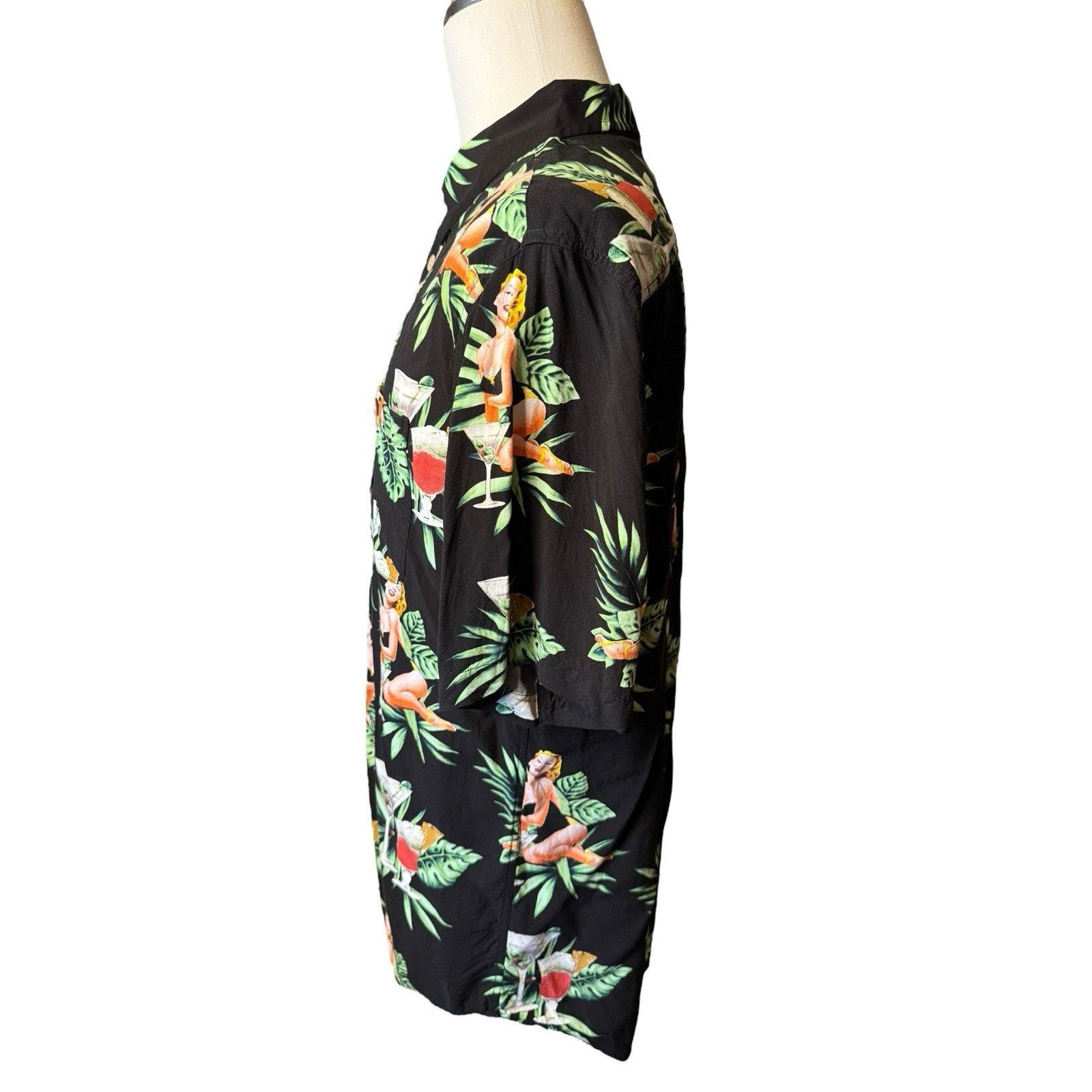 Other Junction West Pin Up Girl Martini Hawaiian Shirt Floral Size US L / EU 52-54 / 3 - 3 Thumbnail