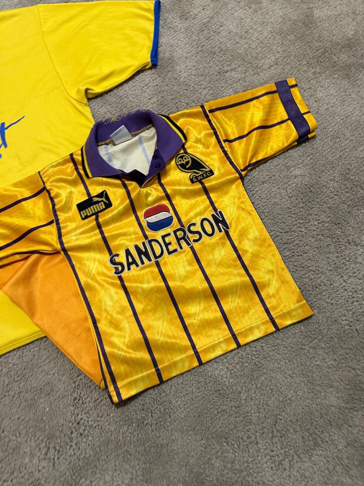 Puma Lot Jersey Sheffield Wednesday Vintage Football Shirt Jersey Size US XXS / EU 40 - 2 Thumbnail