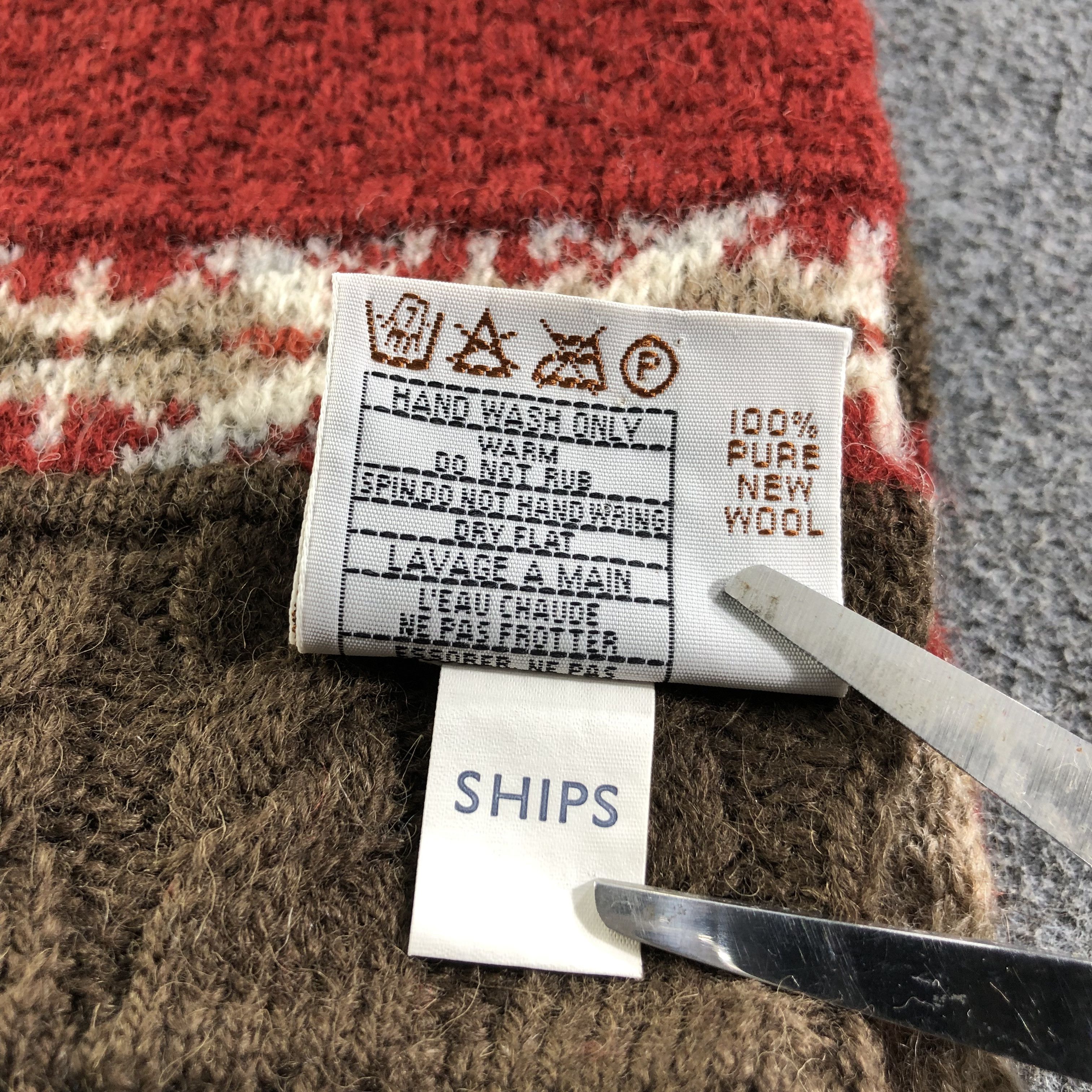 SHIPS Jamieson's Native Wool Scarf Muffler Neckwear V2139 Size ONE SIZE - 5 Thumbnail