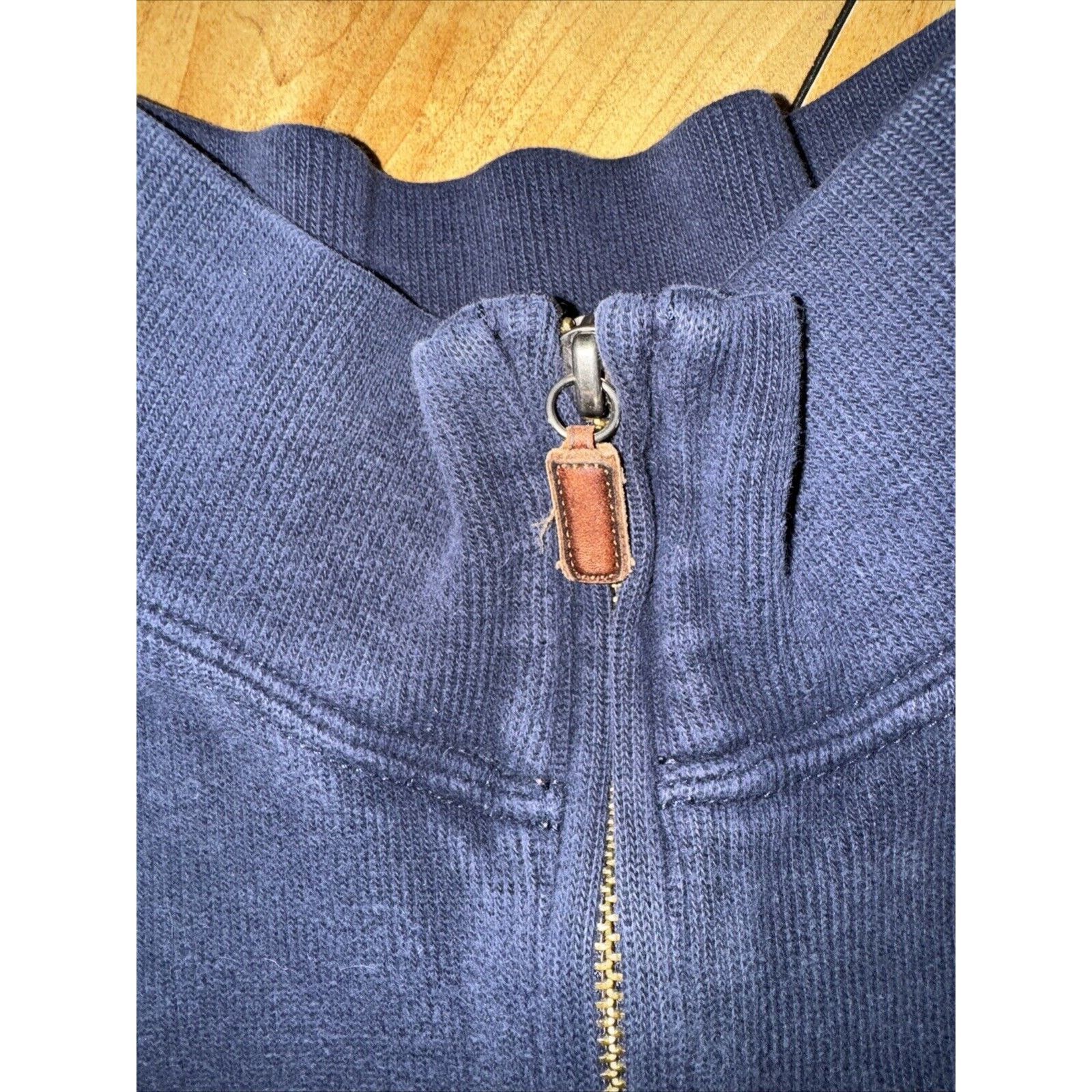 Ralph Lauren × Vintage Polo Ralph Lauren Quarter Zip Shirt Navy Blue Large 23x23 Size US L / EU 52-54 / 3 - 3 Thumbnail