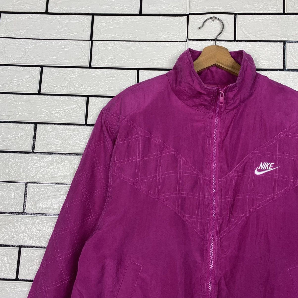 Nike 📌Vintage Bomber Jacket Nike Made In Usa Size US M / EU 48-50 / 2 - 8 Thumbnail
