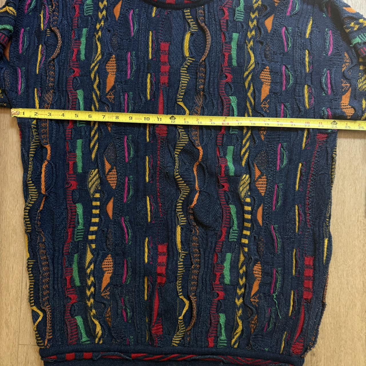 Coogi Vintage Coogi Blues multicoloured cable knit sweater Size US L / EU 52-54 / 3 - 3 Thumbnail