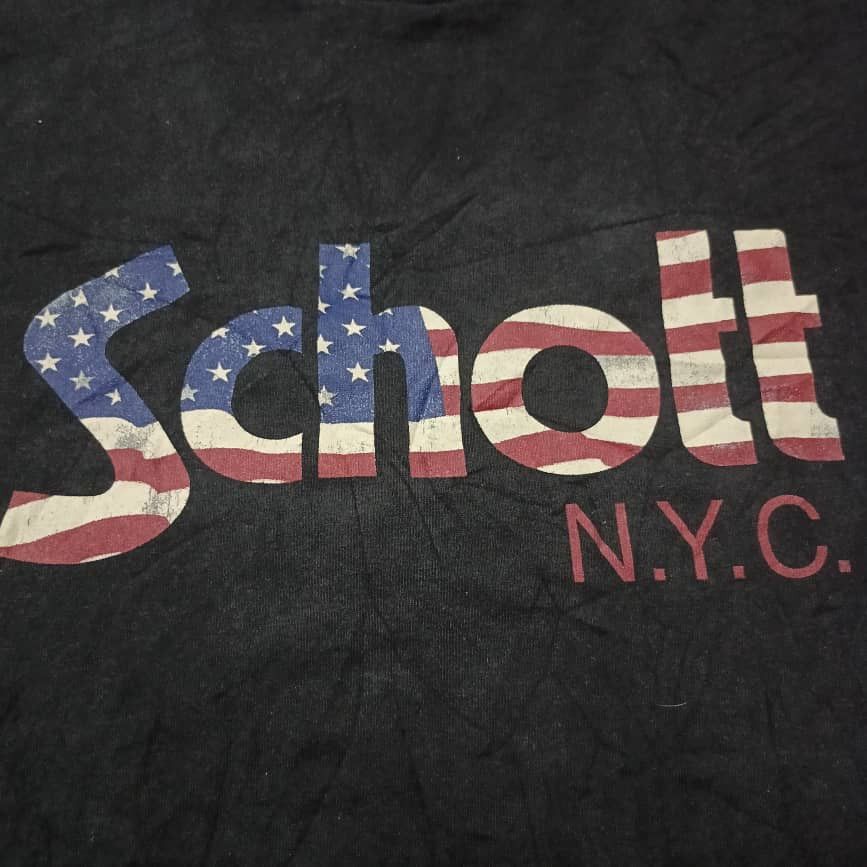 Schott VINTAGE SCHOTT N.Y.C BIG LOGO TSHIRT Size US L / EU 52-54 / 3 - 5 Thumbnail