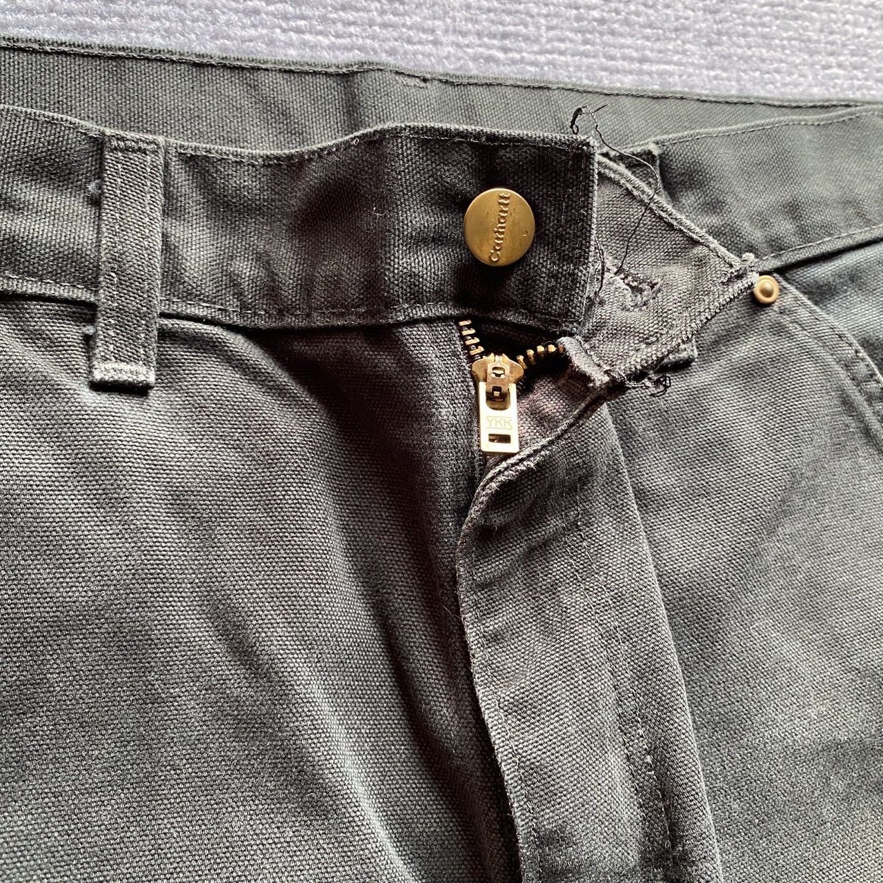 Carhartt × Vintage (31x29) Crazy Vintage Carhartt Double Knee B01-BLK Size US 31 - 7 Thumbnail