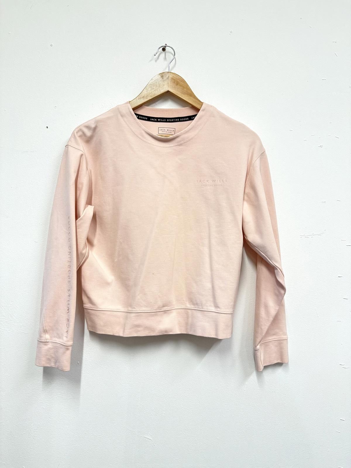 Jack Wills Jack Wills Women's Pale Pink Sweatshirt Size 8 Size S / US 4 / IT 40 - 1 Thumbnail
