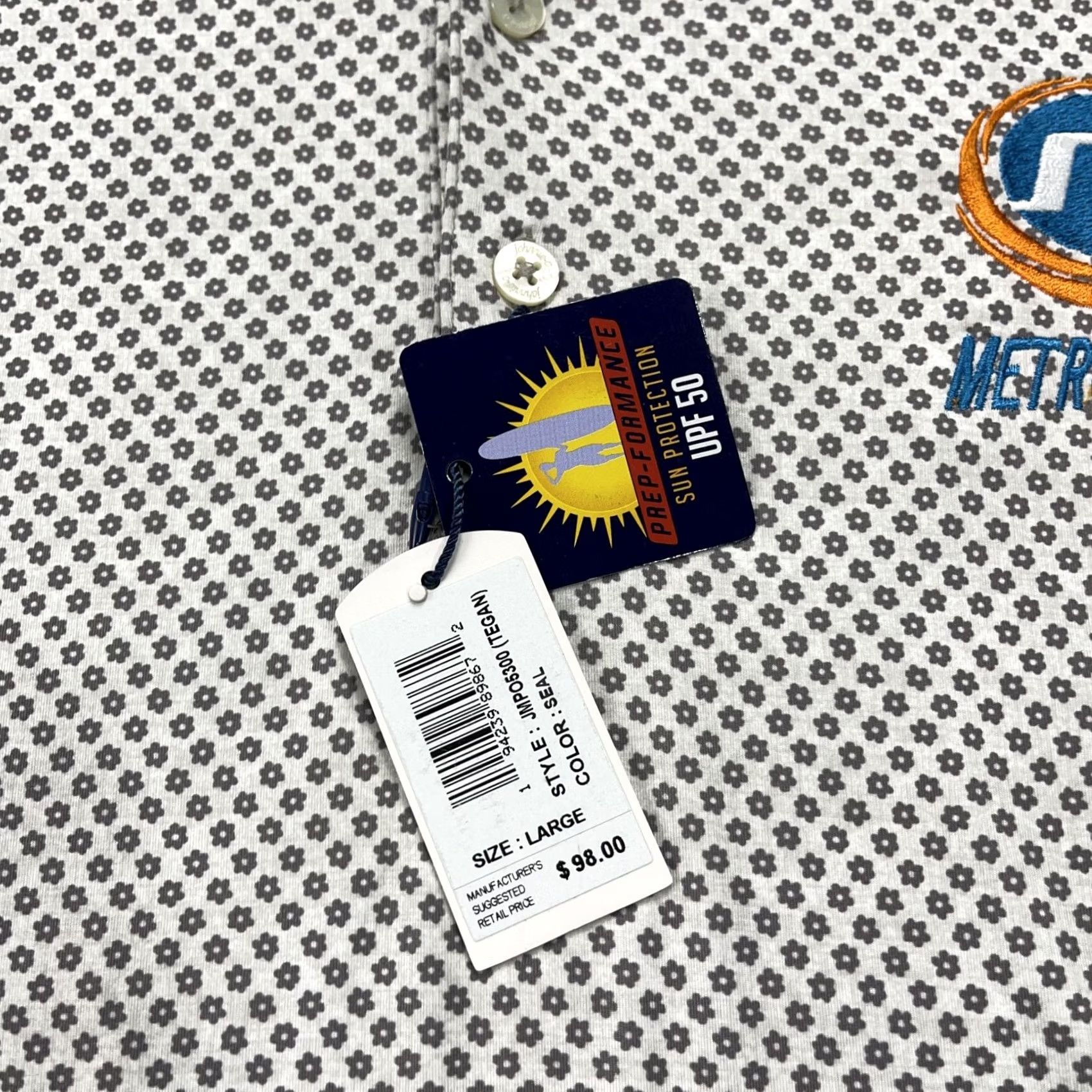 johnnie-O johnnie-O Polo Shirt Mens L Gray Tegan Featherweight Golf Logo NWT Size US L / EU 52-54 / 3 - 4 Thumbnail