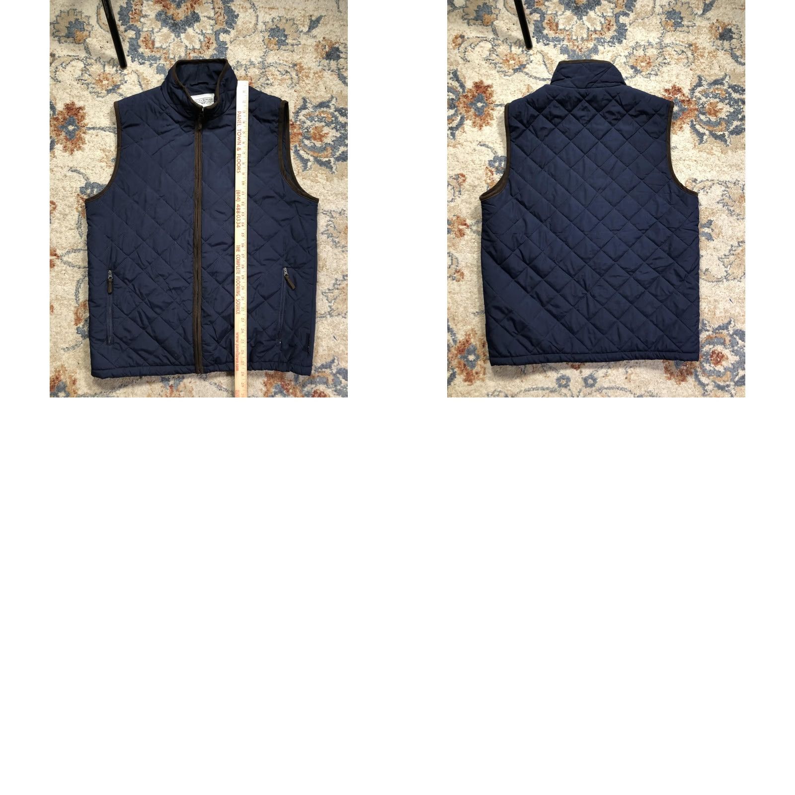 Vintage Field & Stream Vest Mens M Navy Quilted Full Zip Insulated Hiking Outdoor Regular Polyester Size US M / EU 48-50 / 2 - 8 Thumbnail