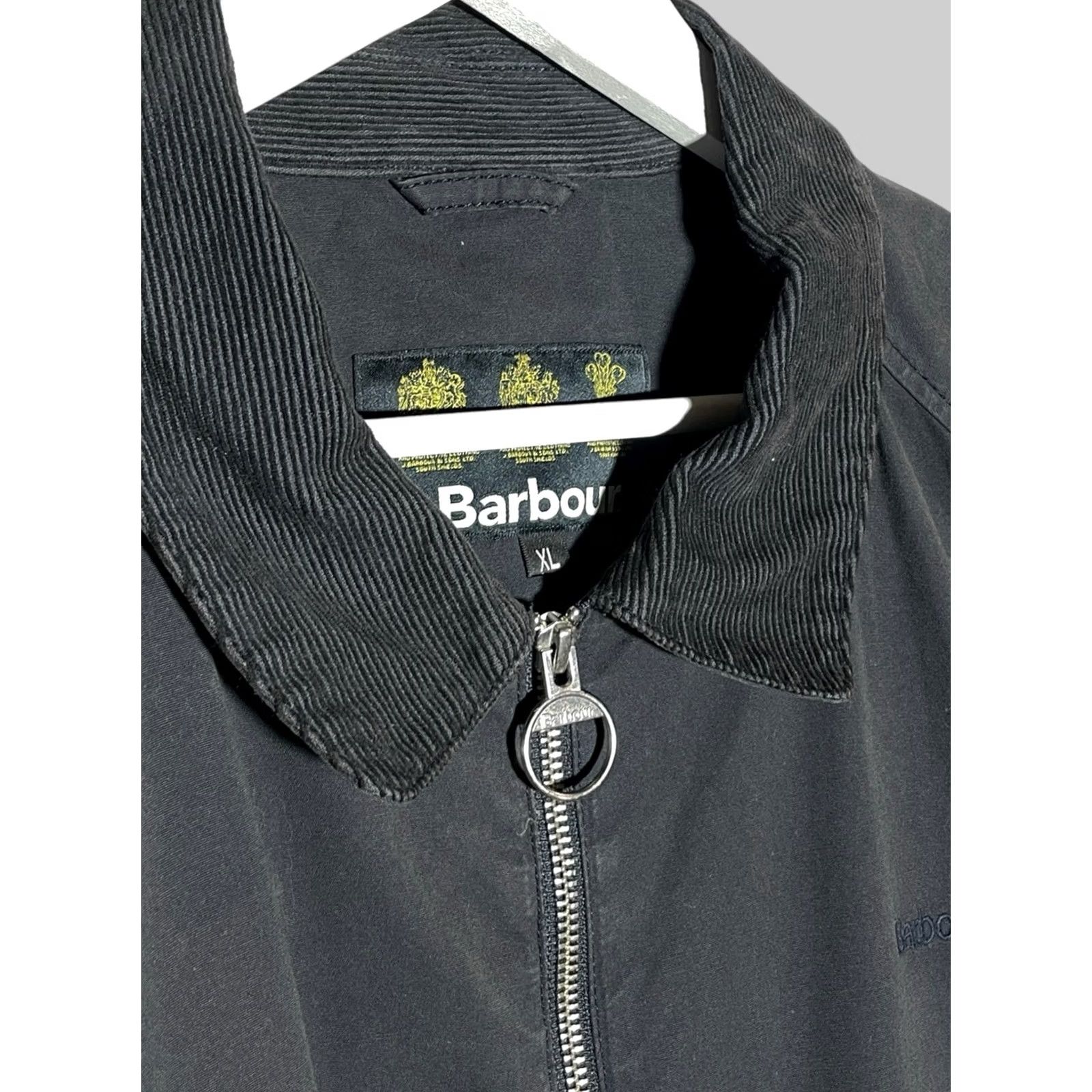 Barbour Barbour Jacket Dark Blue Cotton Zip Quilt Collar Men XL Casual Outdoor Vintage: No Size US XL / EU 56 / 4 - 3 Thumbnail