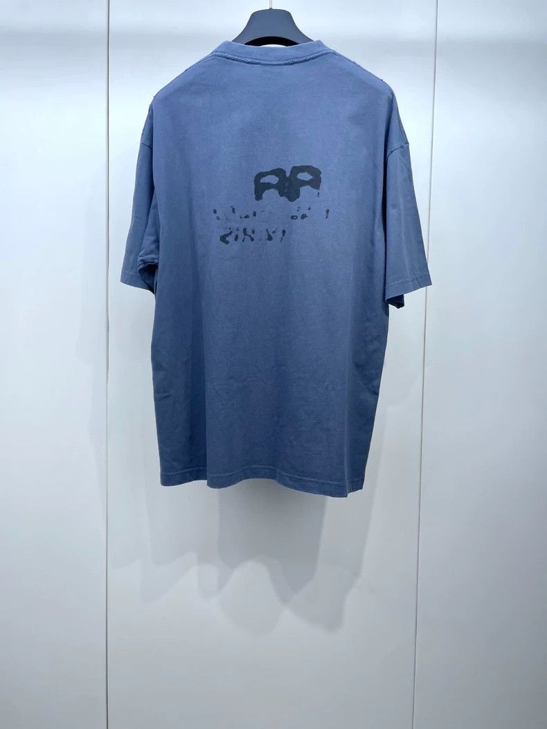 Balenciaga Balenciaga Splashed Letter Graffiti Short Sleeve T-Shirt Size US S / EU 44-46 / 1 - 2 Thumbnail