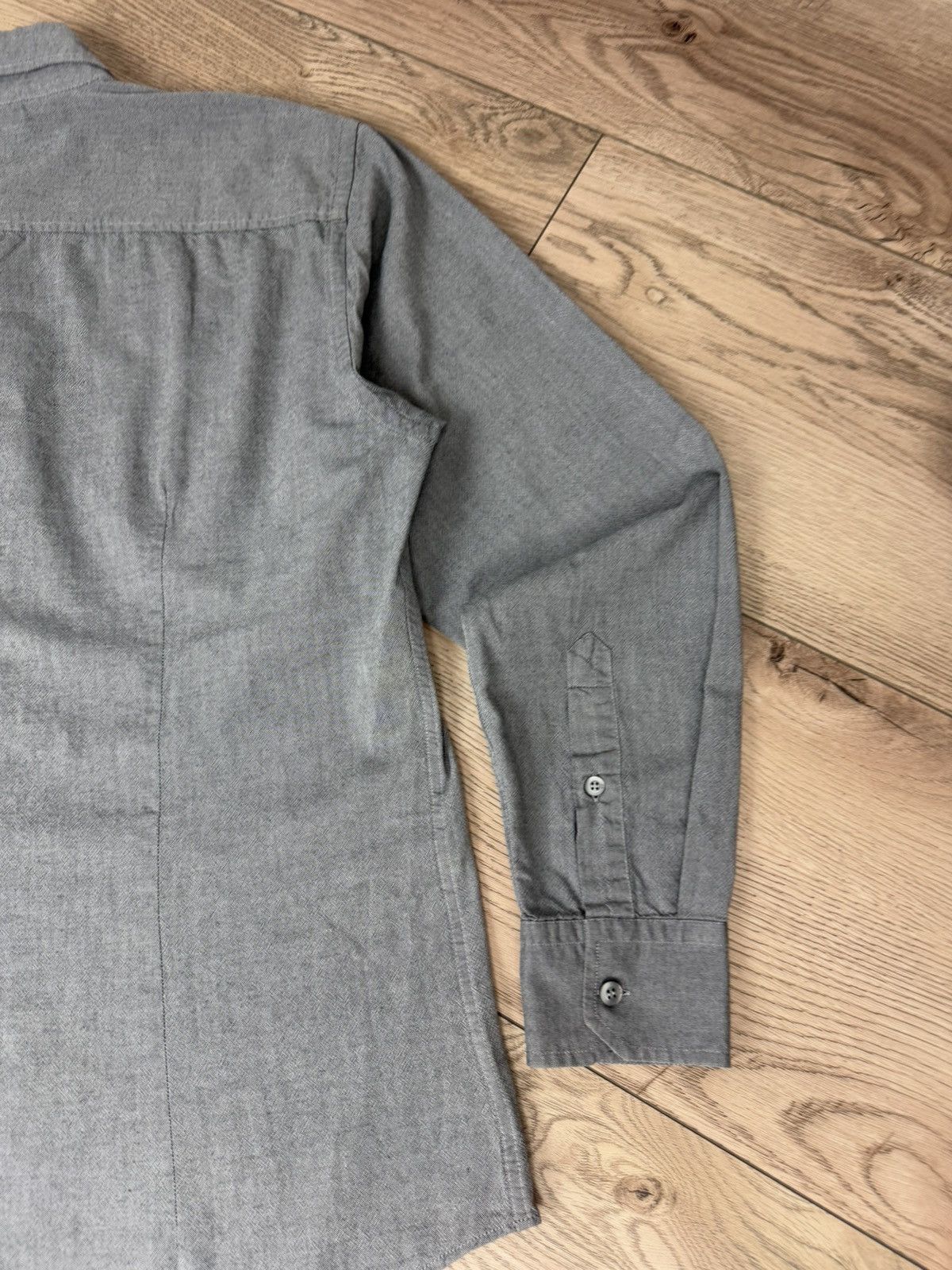 Ermenegildo Zegna Ermenegildo Zegna Shirt Mens M Gray Button UpCasual Size US M / EU 48-50 / 2 - 12 Thumbnail