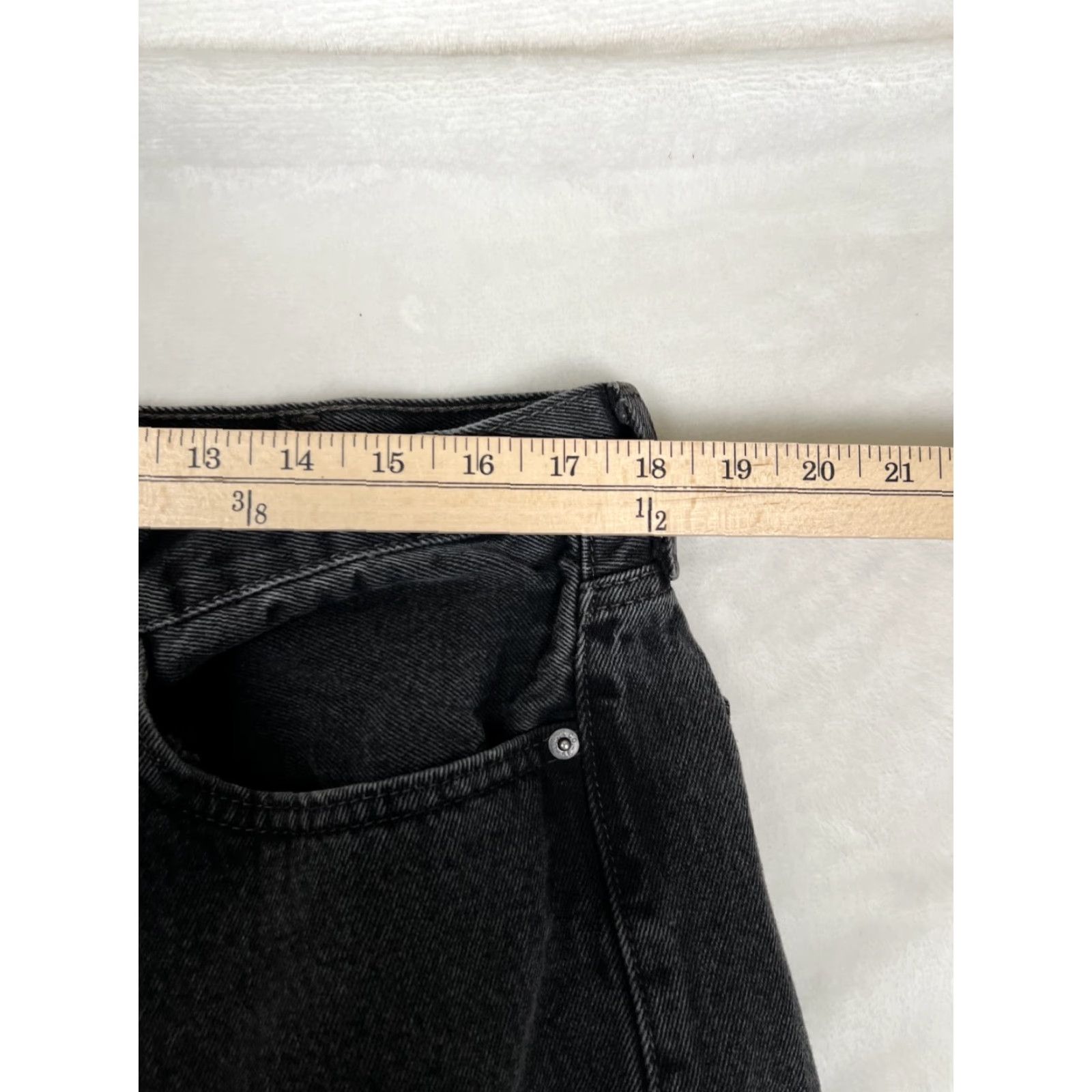 Levi's VINTAGE Levi’s 505 Jeans Black Denim Regular 36x30 29in Inseam 5-Pocket Grunge 90s USA Men Size US 32 / EU 48 - 3 Thumbnail