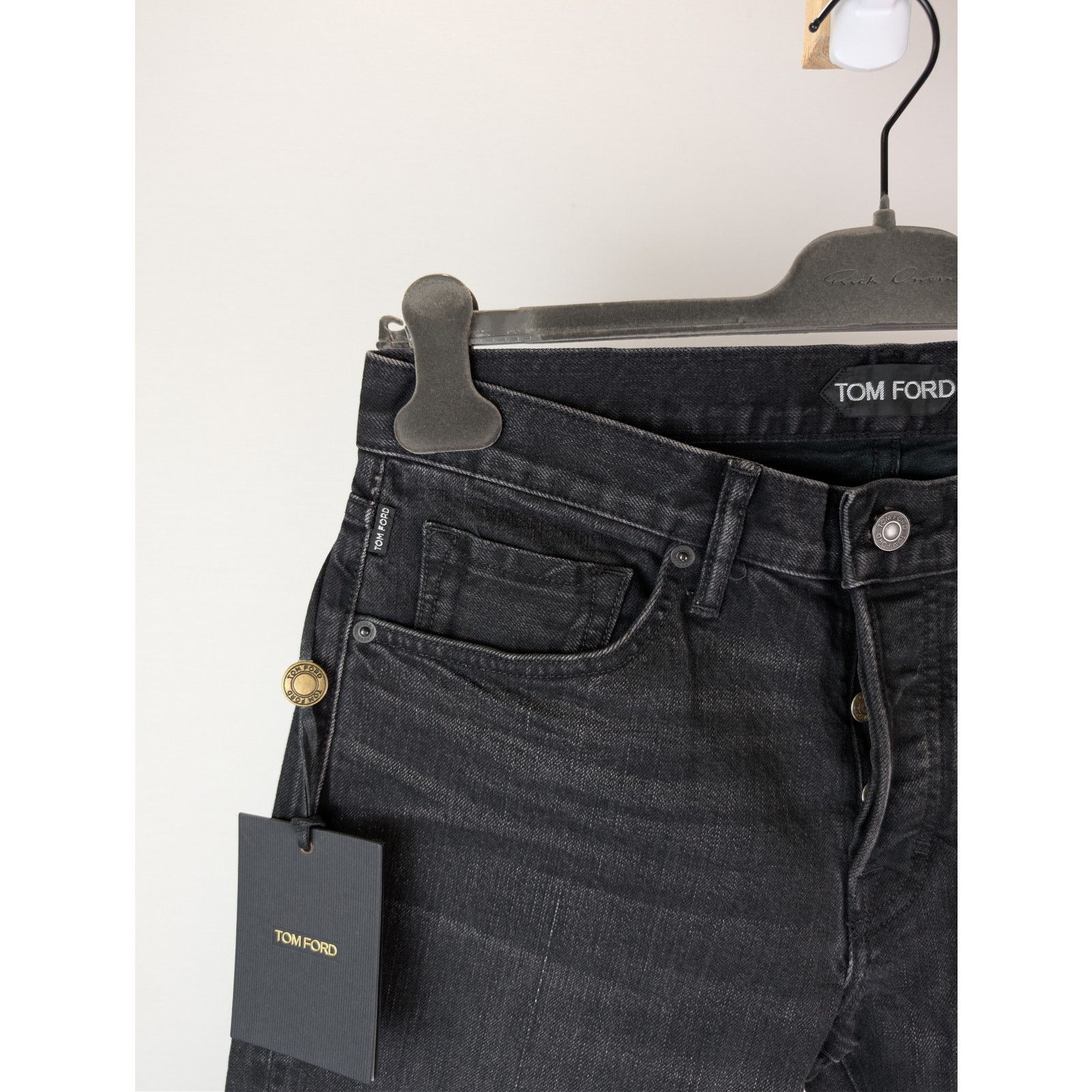 Tom Ford o1rshd1 Slim-Fit Denim Jeans in Black Size US 32 / EU 48 - 6 Thumbnail