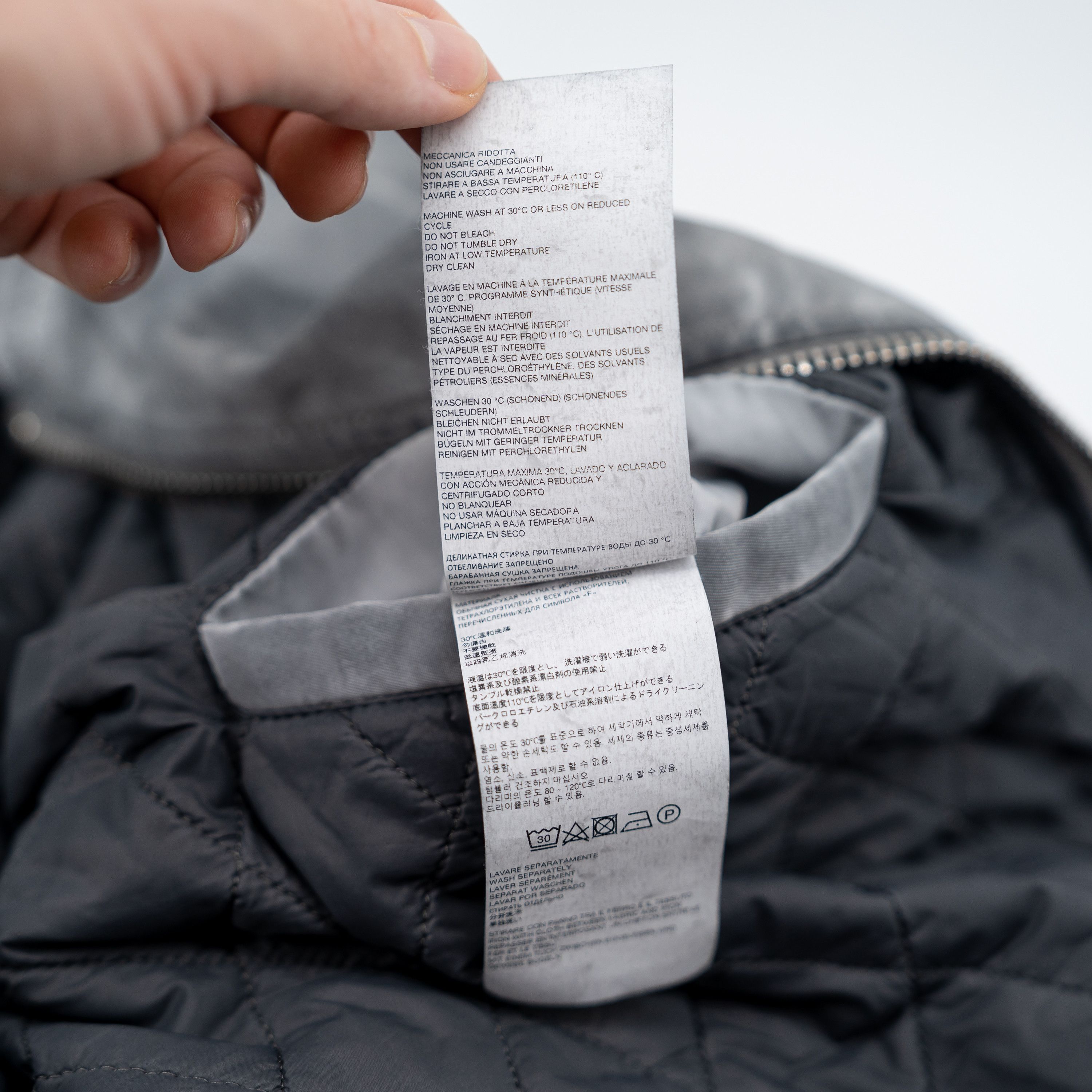 1017 ALYX 9SM size L - 1017 ALYX 9SM Gray Overdyed Bomber Jacket Grey Size US L / EU 52-54 / 3 - 6 Thumbnail