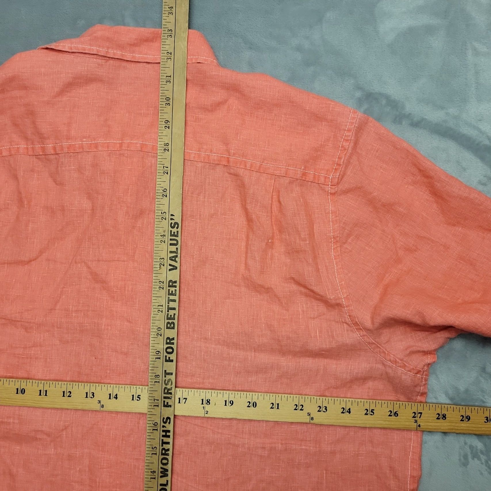 Tommy Bahama Tommy Bahama Shirt Mens XXL Coral Orange Linen Short Sleeve Casual Resort Beach Shirt Mens Size US XXL / EU 58 / 5 - 7 Thumbnail