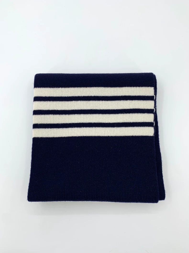 Thom Browne Thom Browne Size 0 Dark blue classic four-bar wool knitted Size ONE SIZE - 1 Thumbnail