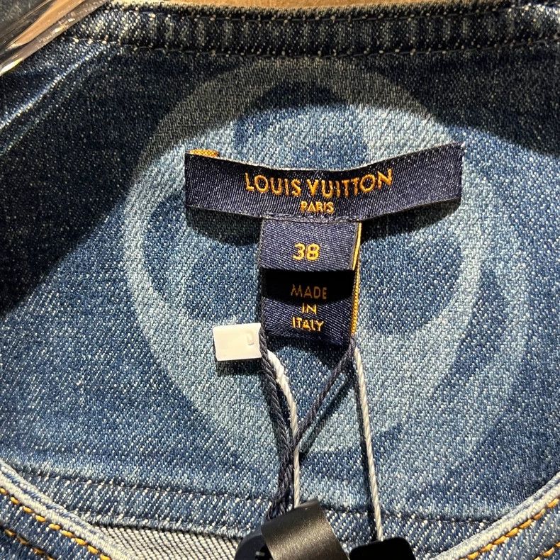 Louis Vuitton Louis Vuitton Blue presbyopic full-print denim dress Size XS / US 0-2 / IT 36-38 - 3 Thumbnail