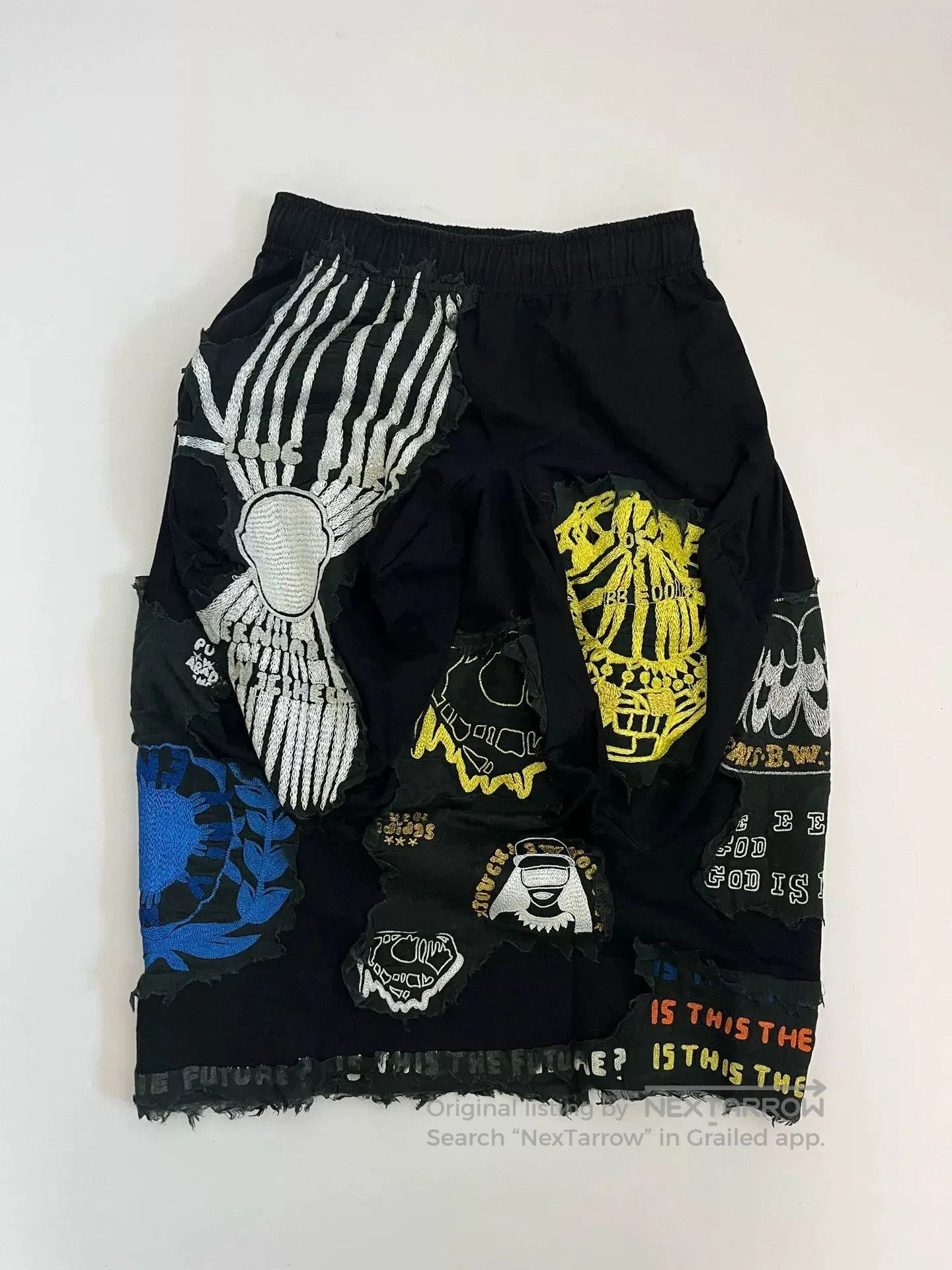 Bernhard Willhelm Bernhard Willhelm Graffiti Embroidery Skirt. Size 35" - 1 Thumbnail