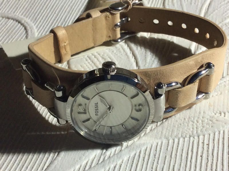 Fossil Fossil ladies silver dial brown leather strap watch Size ONE SIZE - 3 Thumbnail