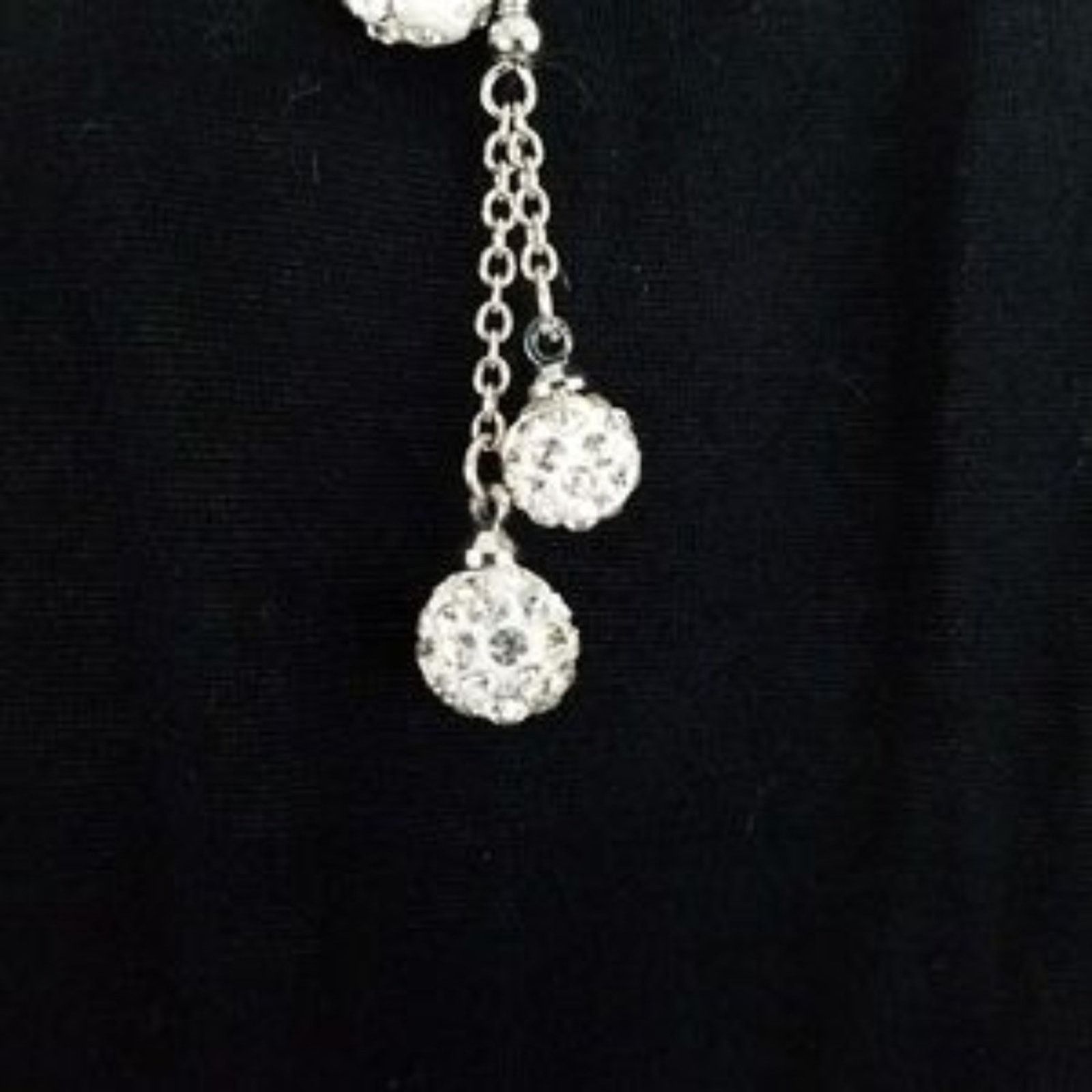 Other NEW Crystal Elements Fashion Sterling Silver Plated Earrings Size ONE SIZE - 3 Thumbnail
