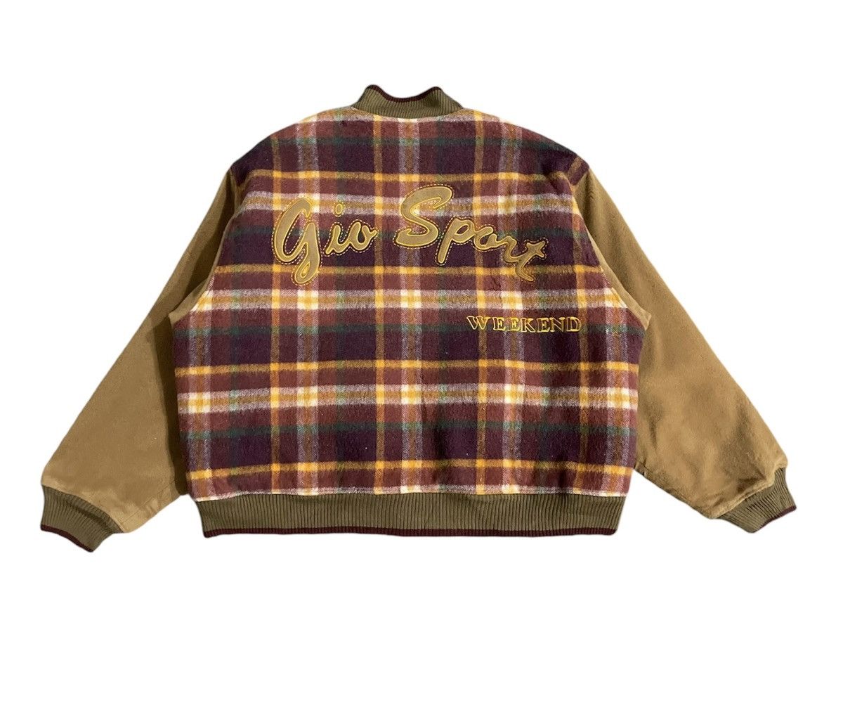 Japanese Brand × Vintage Vintage Gio Sport Weekend Wool Bomber Jacket Size US XL / EU 56 / 4 - 2 Thumbnail