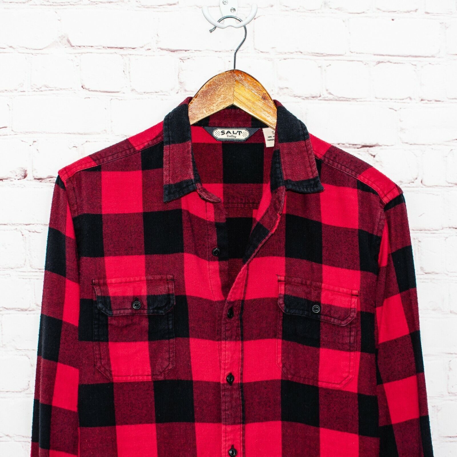 Salt Valley Salt Valley Red Buffalo Plaid Button-up Flannel Shirt Cotton Size US S / EU 44-46 / 1 - 4 Thumbnail