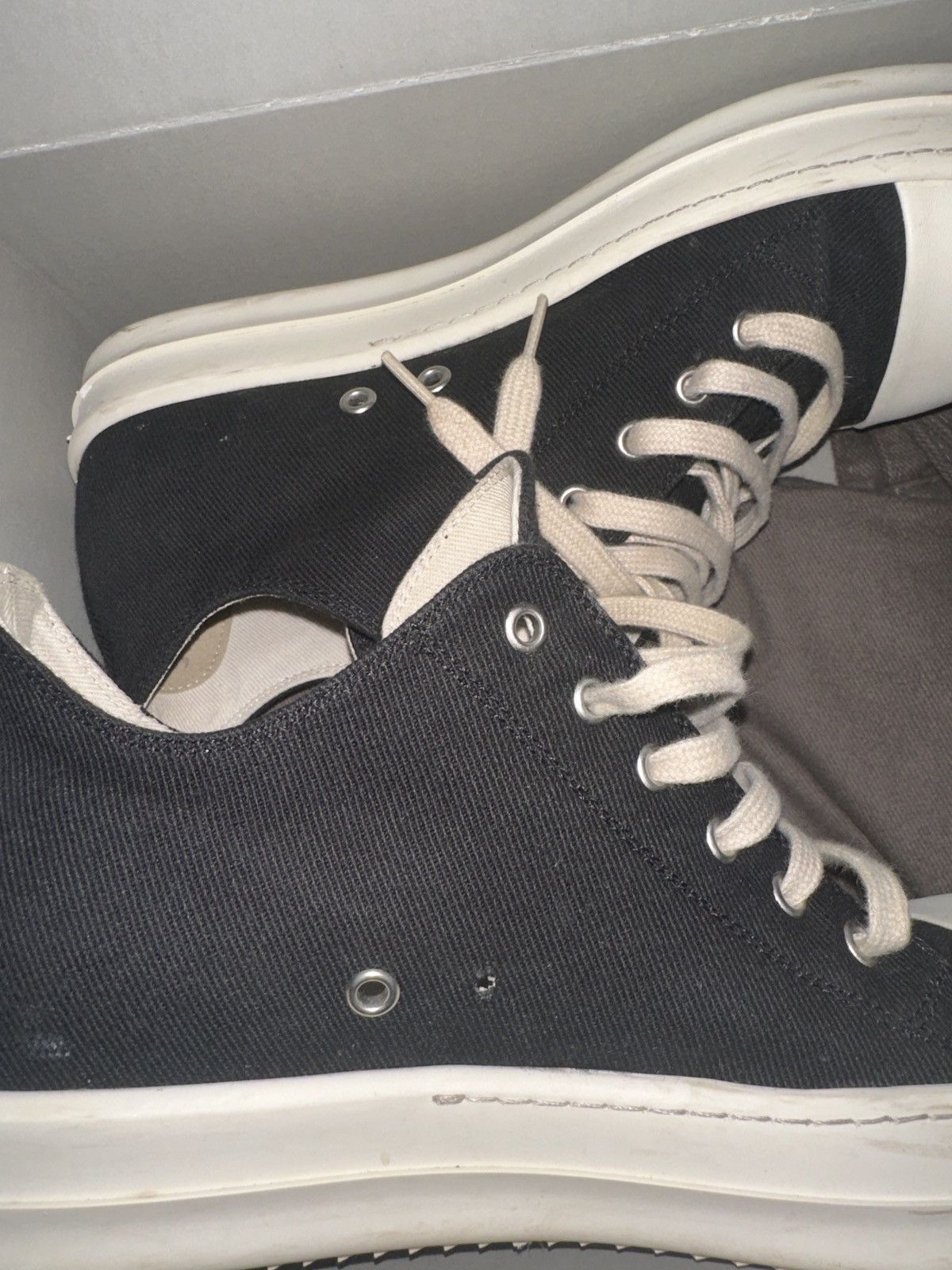 Rick Owens Drkshdw Rick Owens DRKSHDW Scarpe Denim Trainers Size US 9 / EU 42 - 3 Thumbnail