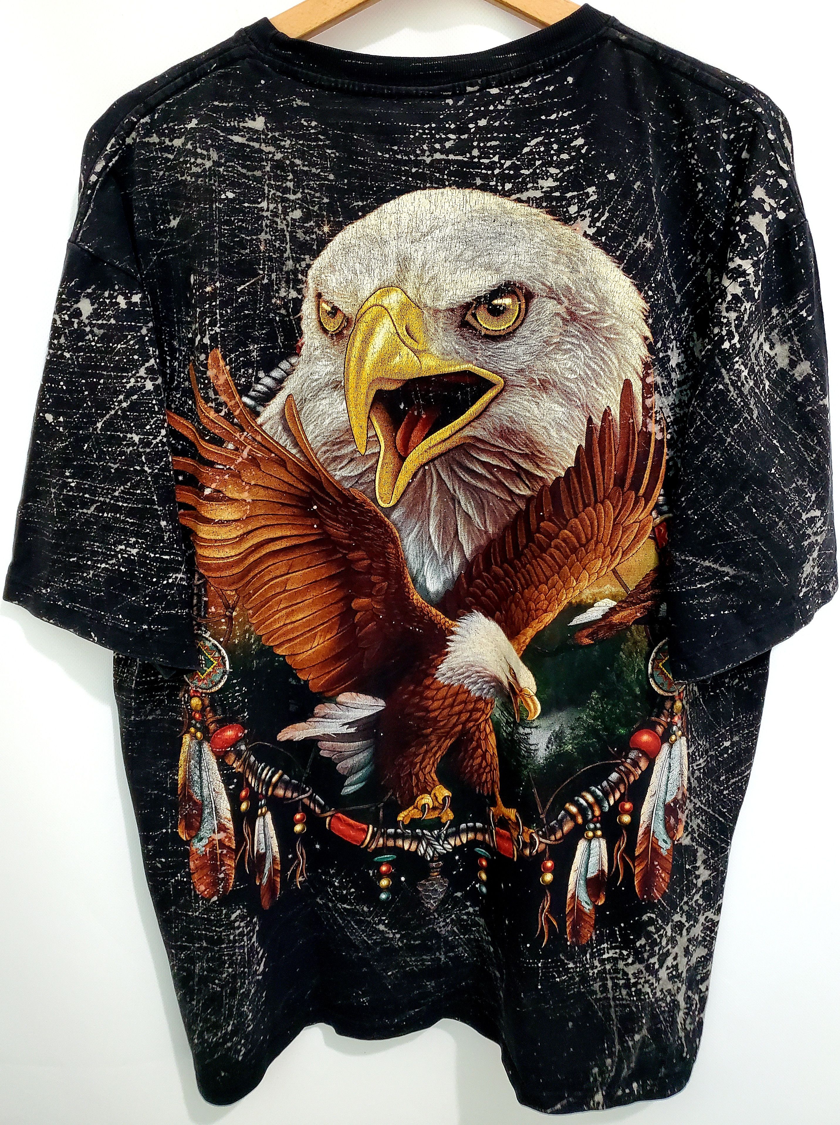 Vintage Vintage 90 American Eagle Rock Tshirt size Xl Size US XL / EU 56 / 4 - 3 Thumbnail