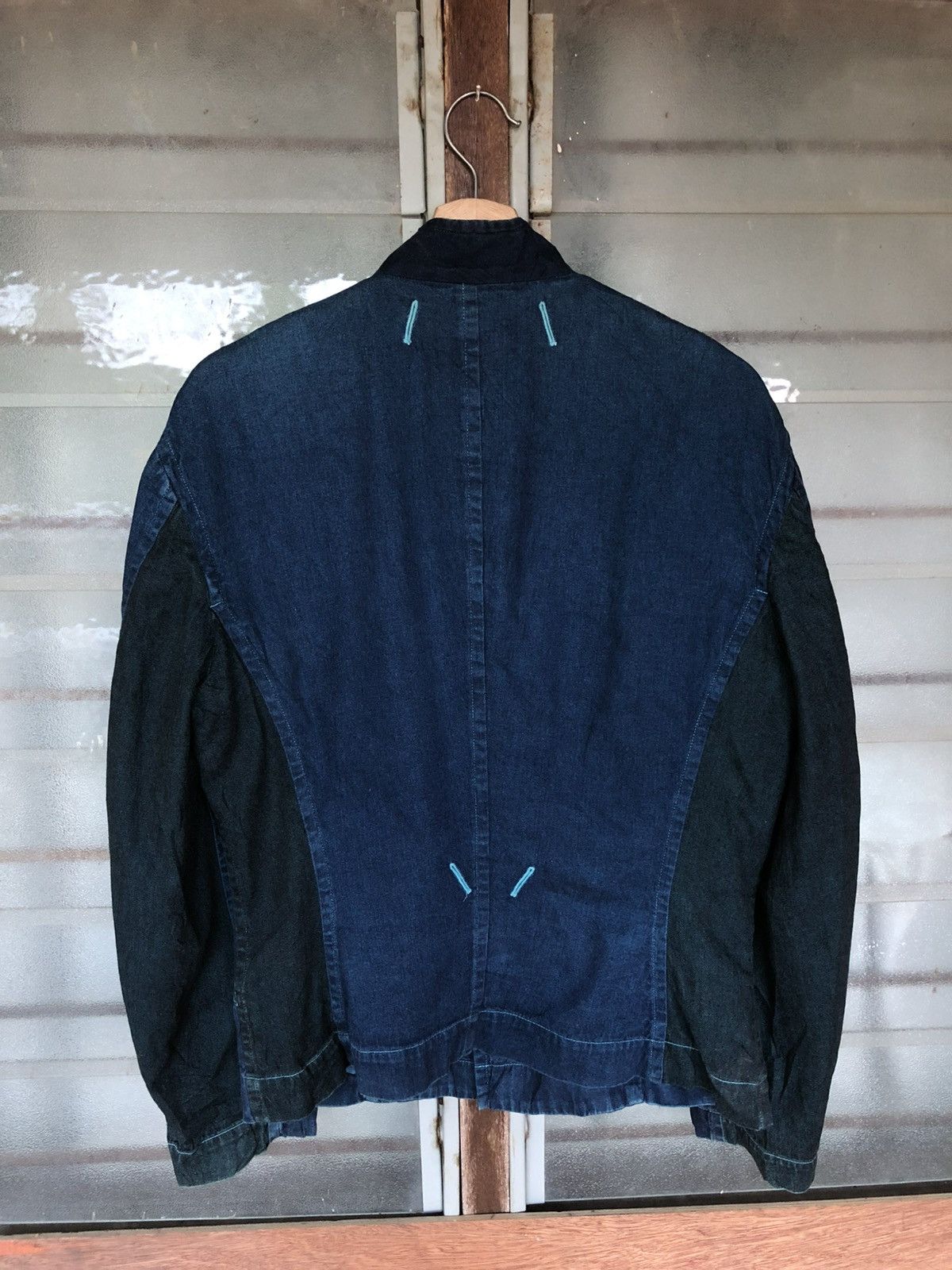 Issey Miyake Fall Winter 1993's Issey Miyake Chambre Denim Jacket Size US L / EU 52-54 / 3 - 11 Thumbnail