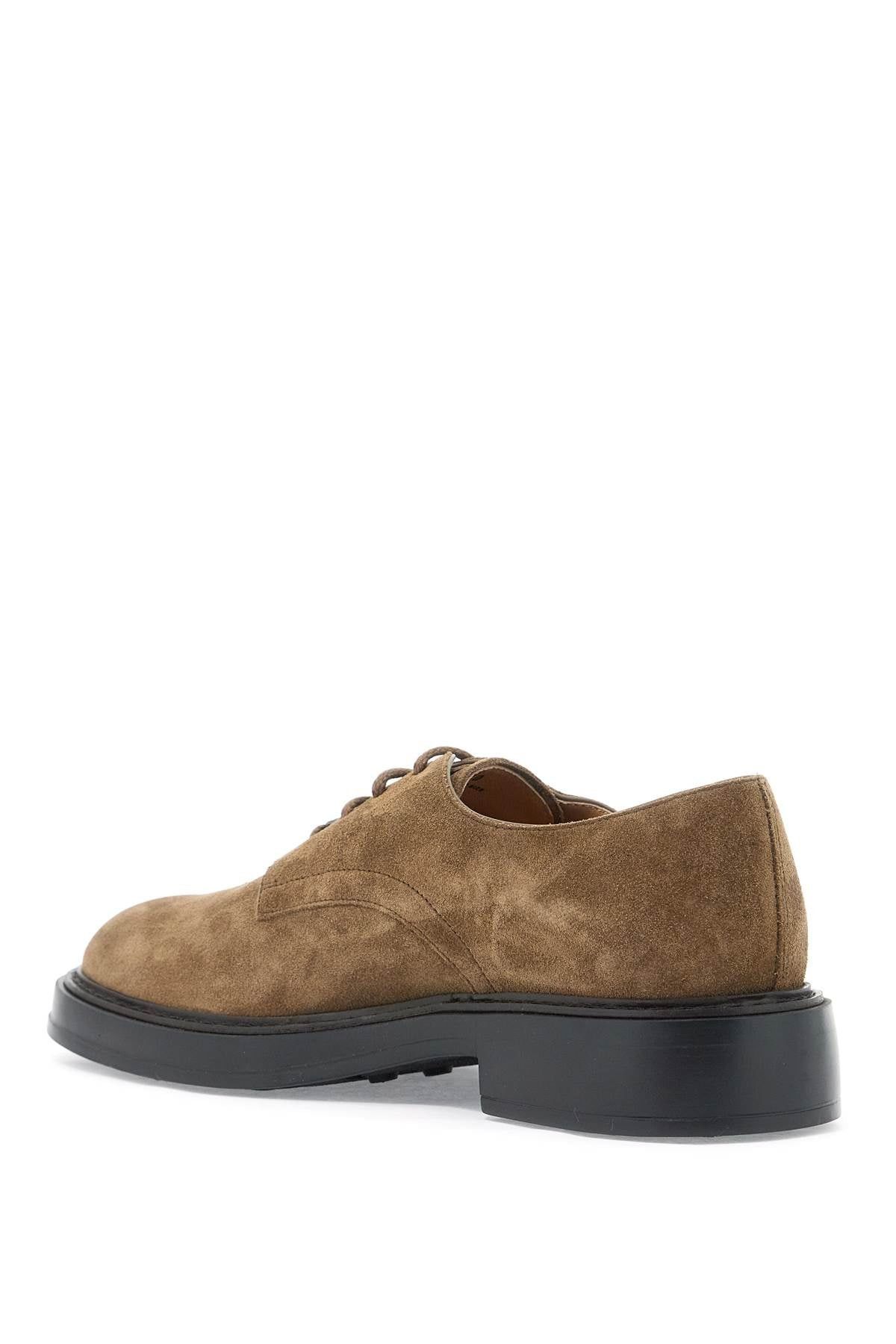 Tod's o1s22i1n0325 Suede Leather Lace-up Shoes in Brown Size US 8 / EU 41 - 3 Thumbnail