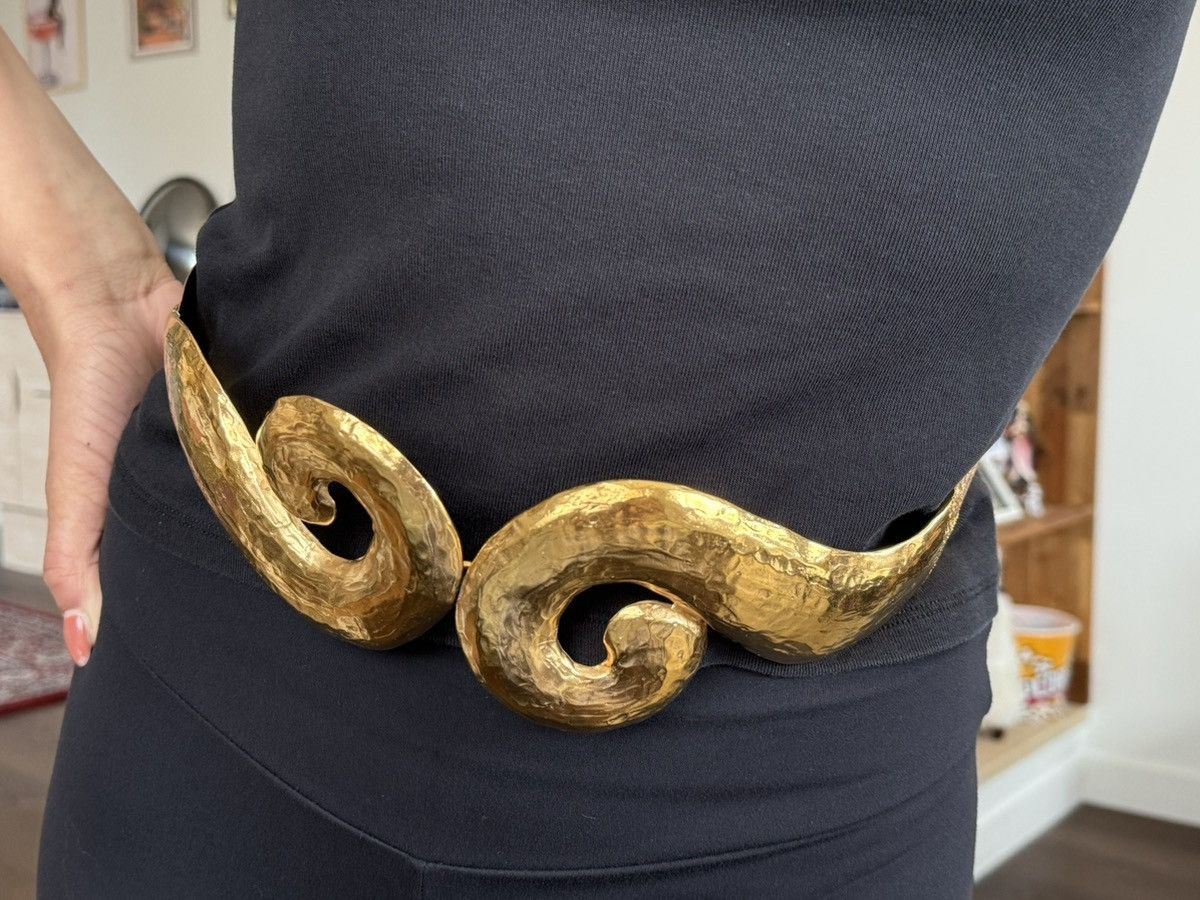 Yves Saint Laurent Yves Saint Laurent Gold Metal Belt – Vintage 80’s – One Size Size ONE SIZE - 2 Thumbnail