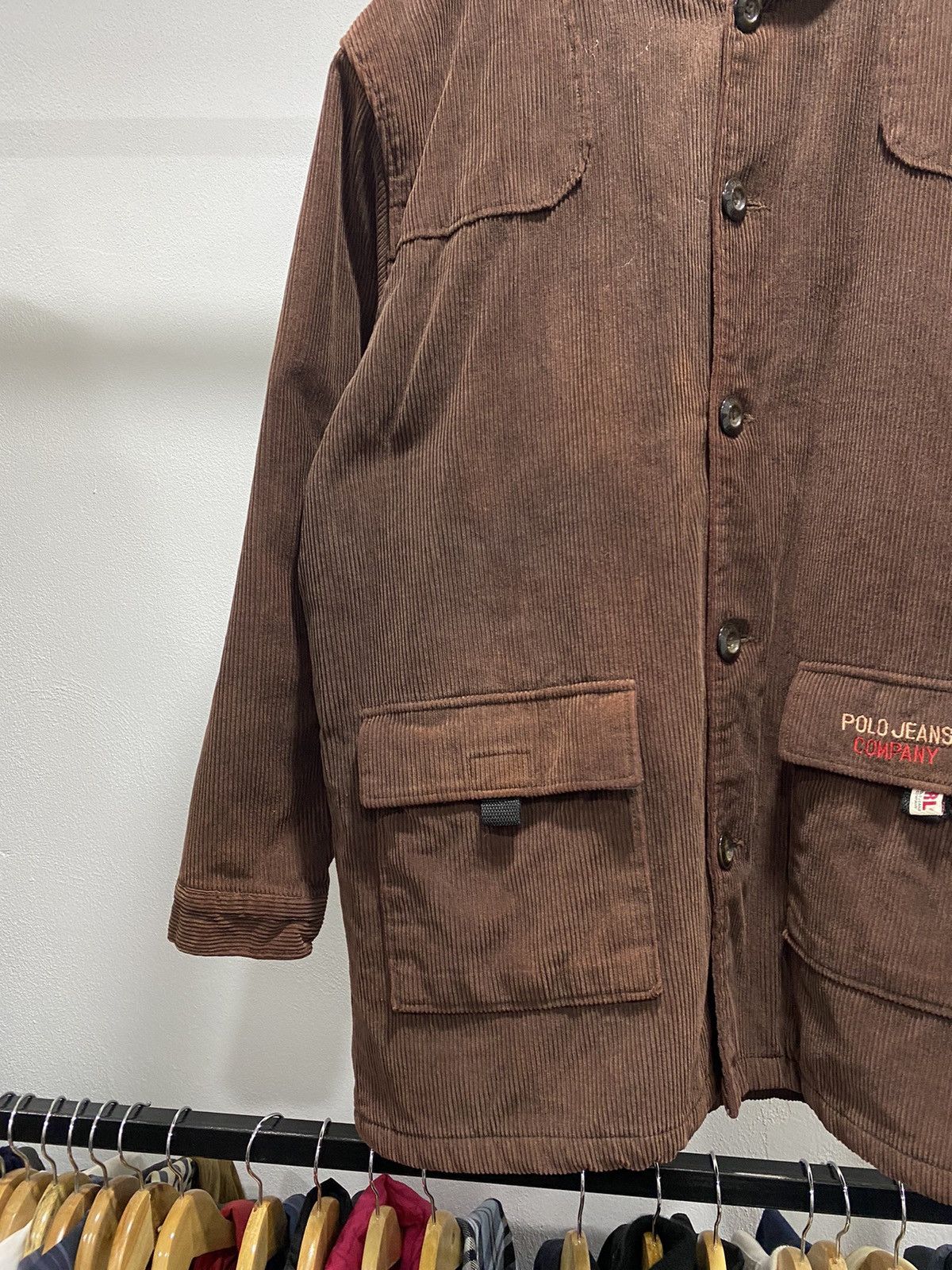 Polo Ralph Lauren POLO JEANS RL Corduroy Parka Winter Jacket 90s Size US L / EU 52-54 / 3 - 4 Thumbnail