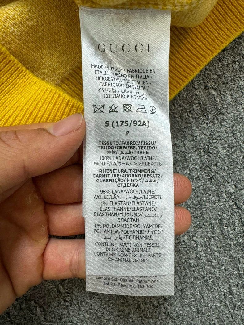 Gucci GucciNew yellow full logo knitted sweater 2503-Nextarrow Size US XS / EU 42 / 0 - 5 Thumbnail