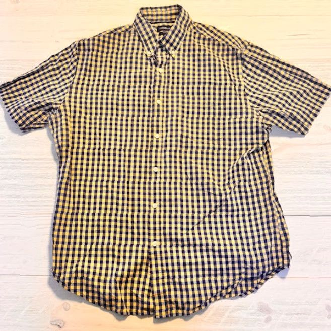 Croft & Barrow VINTAGE Croft & Barrow Shirt Mens L Blue Yellow Check Button-Up Short Sleeve Size US L / EU 52-54 / 3 - 2 Thumbnail