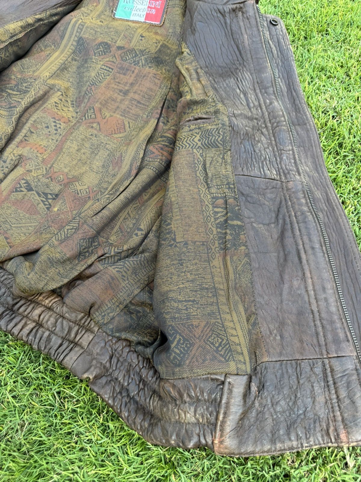 Fratelli Rossetti vintage brown leather jacket from the Rosselini collection Size US L / EU 52-54 / 3 - 10 Thumbnail