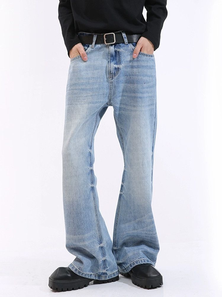 washed faded baggy y2k flared jeans