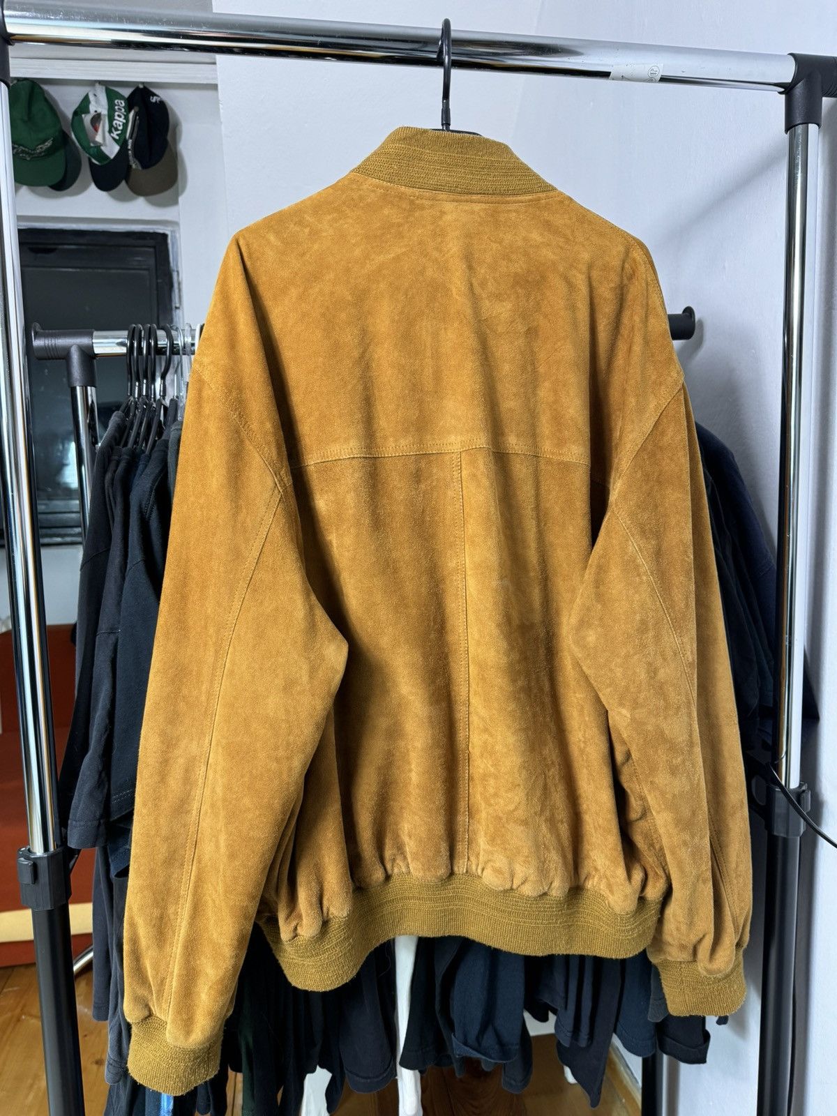 Vintage Vintage Suede Italian Leather Jacket Boxy 90s Avant Garde Size US L / EU 52-54 / 3 - 2 Thumbnail