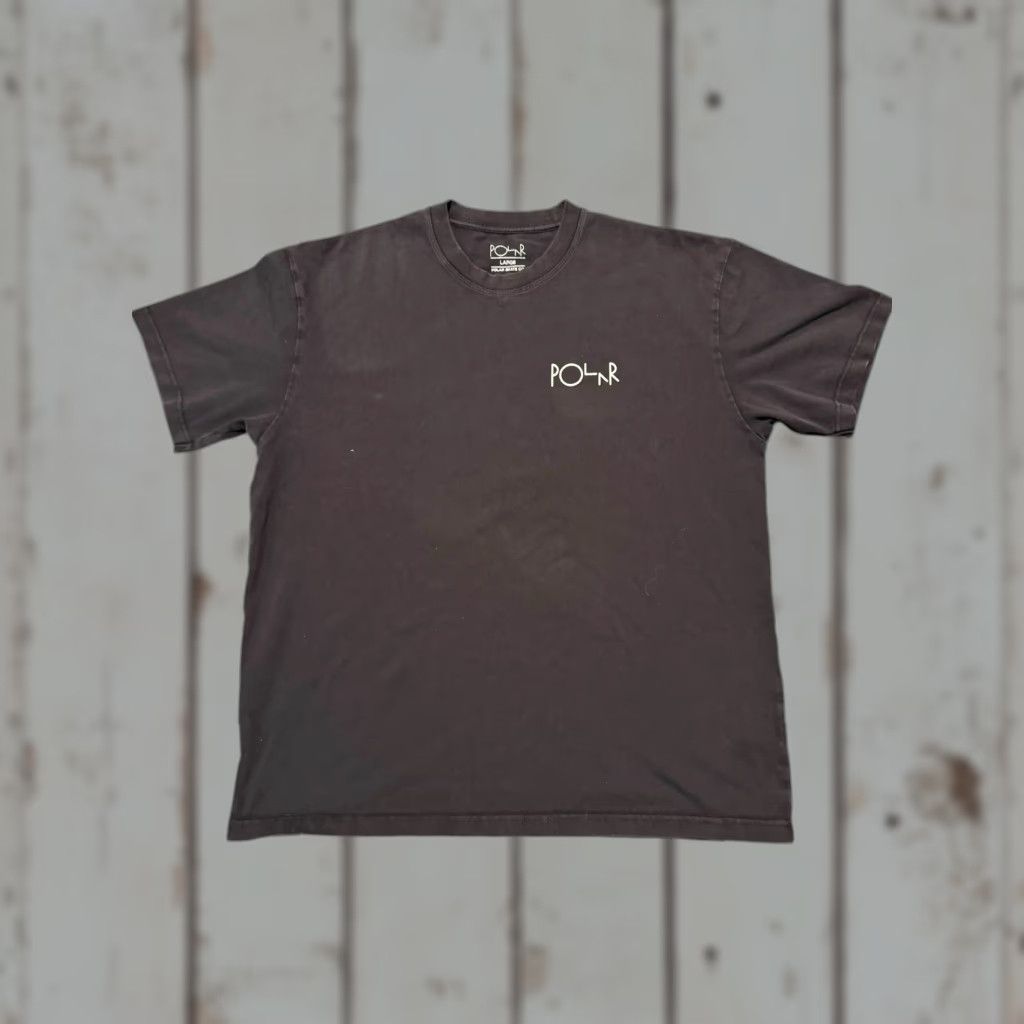 Vintage POLAR SKATE CO Stroke Logo T-Shirt Large Black Mens Regular Short Sleeve Crew Neck Cotton Knit Skateboarding Vintage No Size US L / EU 52-54 / 3 - 1 Thumbnail