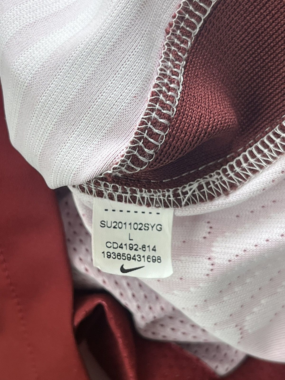 Nike Nike Roma 2020/21 Authentic Home Jersey Size US L / EU 52-54 / 3 - 4 Thumbnail