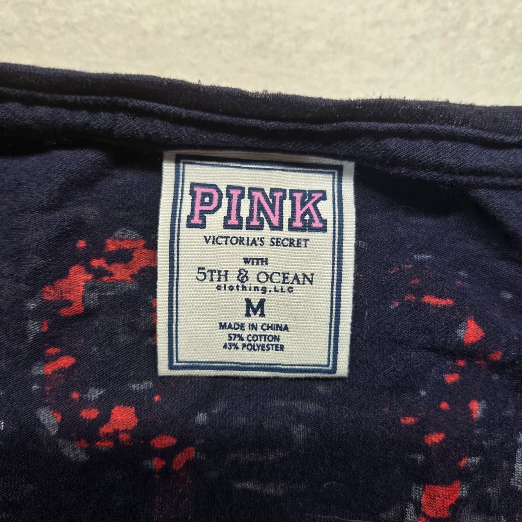 Victoria's Secret Boston Red Sox Crop Top Mens Medium Pink Victoria's Secret Love Shirt Size M / US 6-8 / IT 42-44 - 3 Thumbnail