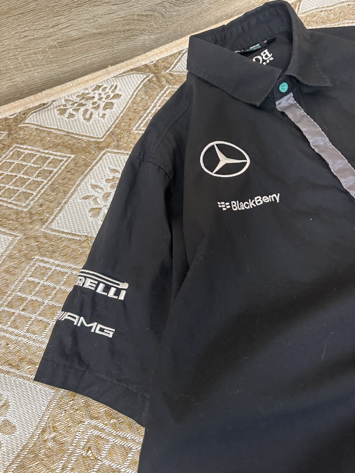 Hugo Boss 🔥 Hugo Boss Mercedes AMG Petronas Vintage Shirt BMW Honda Size US XXL / EU 58 / 5 - 6 Thumbnail