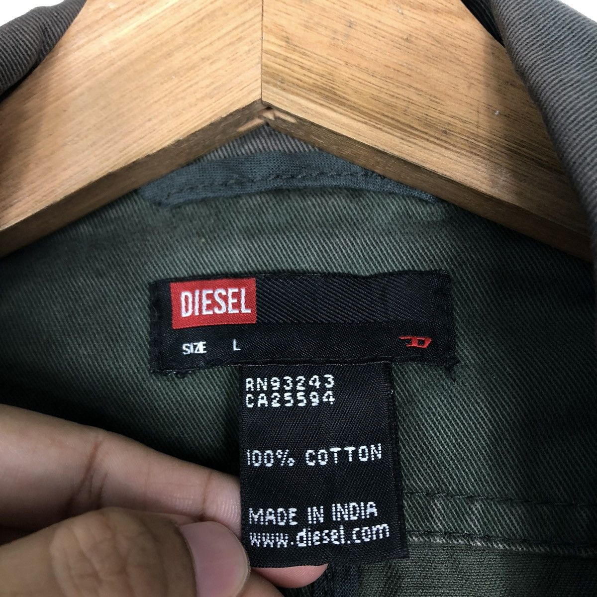 Diesel 📌VINTAGE CHORE MILITARY JACKET DIESEL BIKER Size US L / EU 52-54 / 3 - 18 Thumbnail