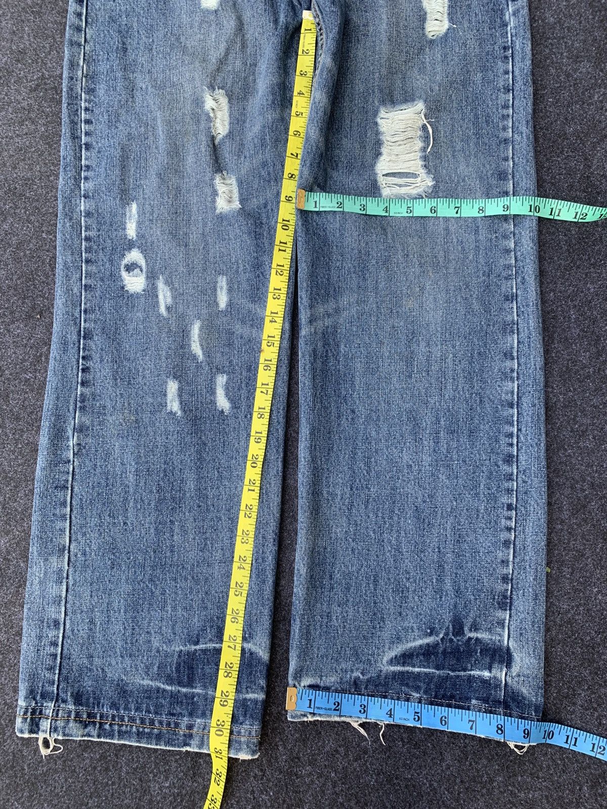 Vintage DISTRESSED BAGGY AMERICA & FIRTS .(32) Size US 35 - 2 Thumbnail