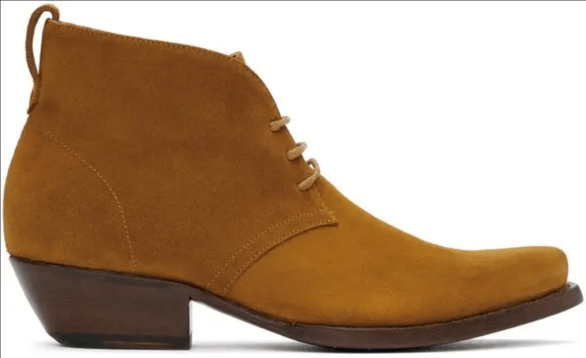 image of 4Sdesigns Suede Western Boots Neu 40 Us7 in Brown, Men's