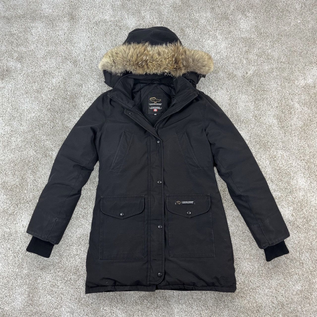 Canada Goose × Designer × Vintage Canada Goose Trillum Parka Expedition Vintage Black M 6550LR Size US M / EU 48-50 / 2 - 1 Thumbnail