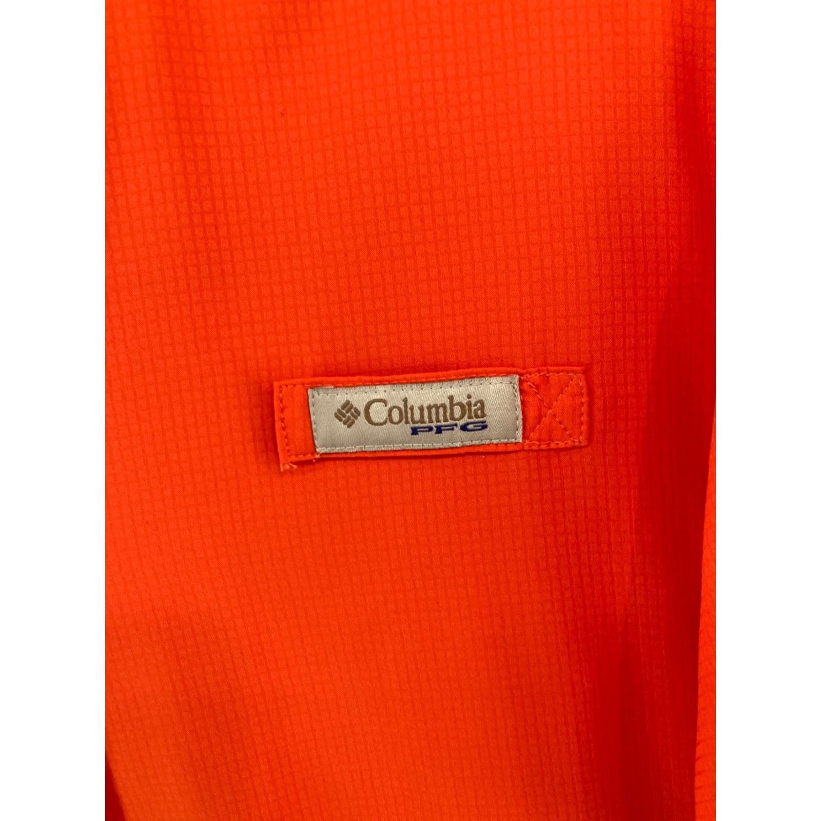 Vintage Columbia Shirt Womens Large Orange PFG Embroidered Vented College Football" Size L / US 10 / IT 46 - 5 Thumbnail