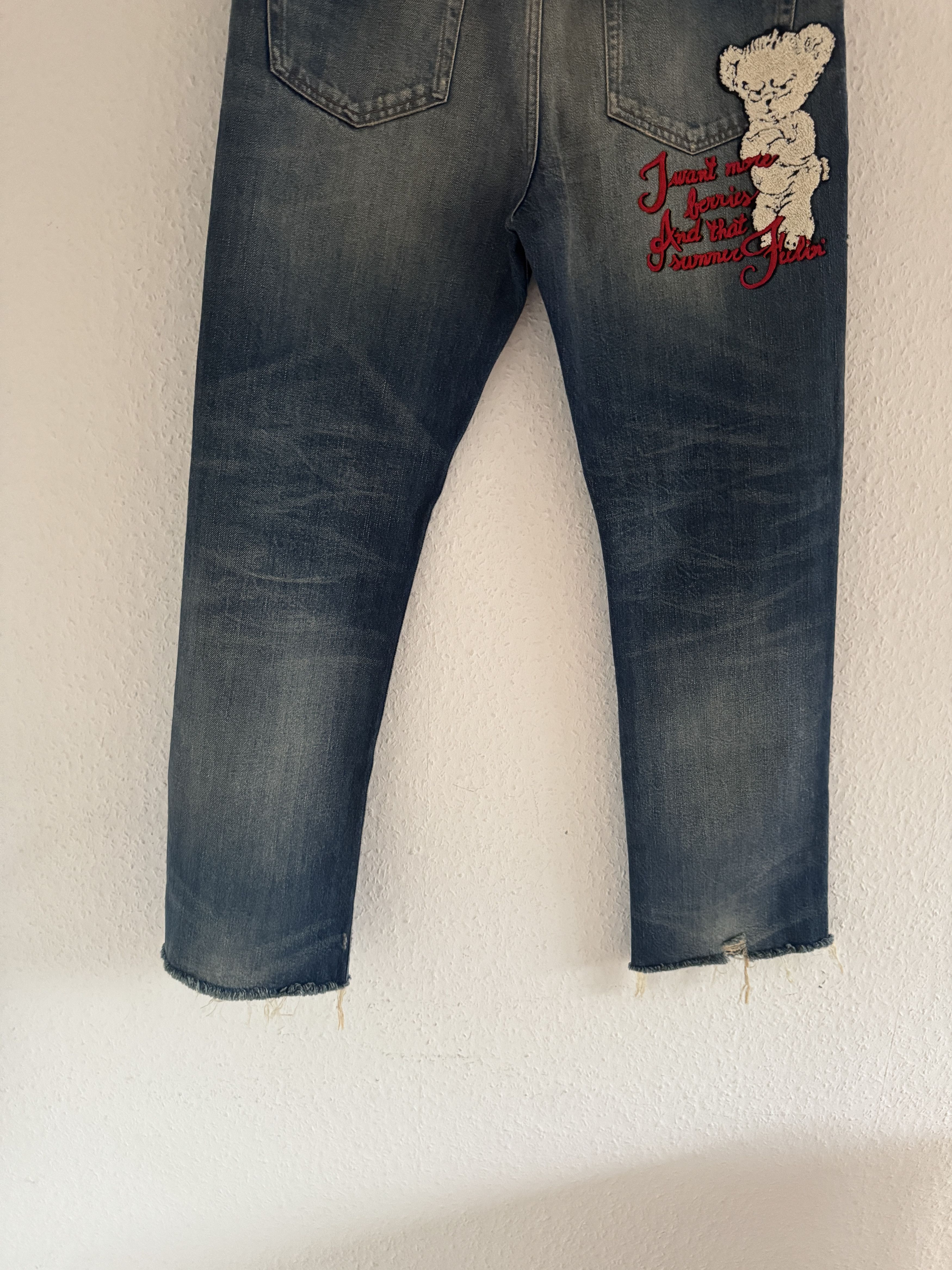 Gucci Harry Styles HA HA HA Destroyed Denim Jeans Size US 34 / EU 50 - 12 Thumbnail